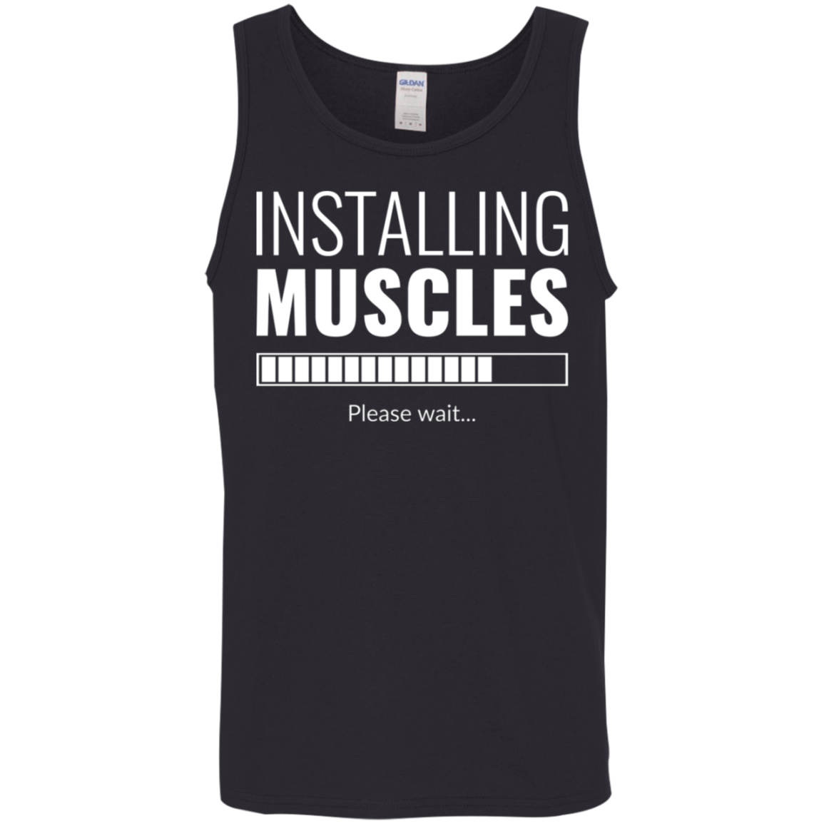 "Installing Muscles": Progressing Fitness Tank Top – Ideal for Gym Workouts!