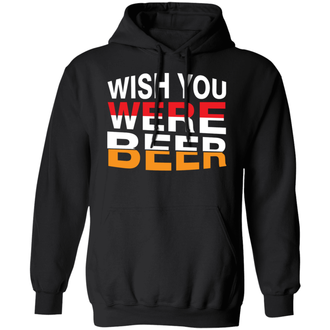 "Wish You Were Beer" Hoodie – Cozy & Comedic Wear for Beer Fans!
