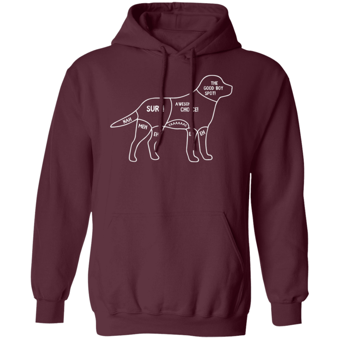 "Dog's Petting Guide" Hoodie: Stay Cozy, Pet Happily!