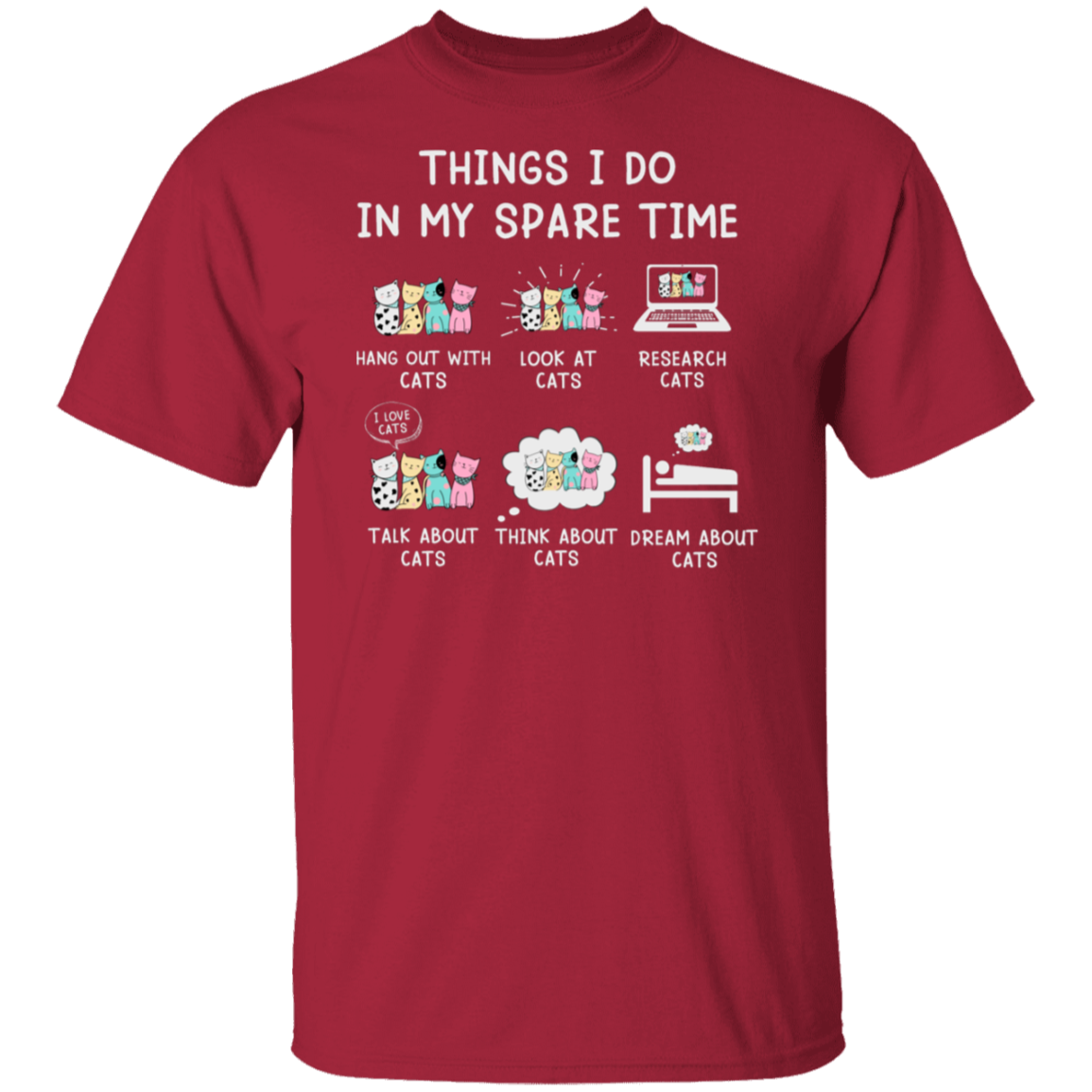 "Cat Lovers' Checklist" T-Shirt – Purrfect Attire for Your Feline Obsession!