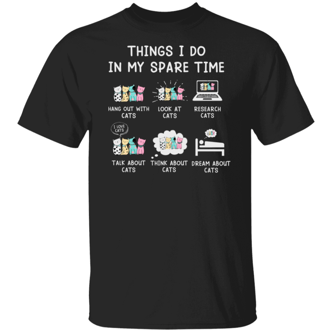 "Cat Lovers' Checklist" T-Shirt – Purrfect Attire for Your Feline Obsession!