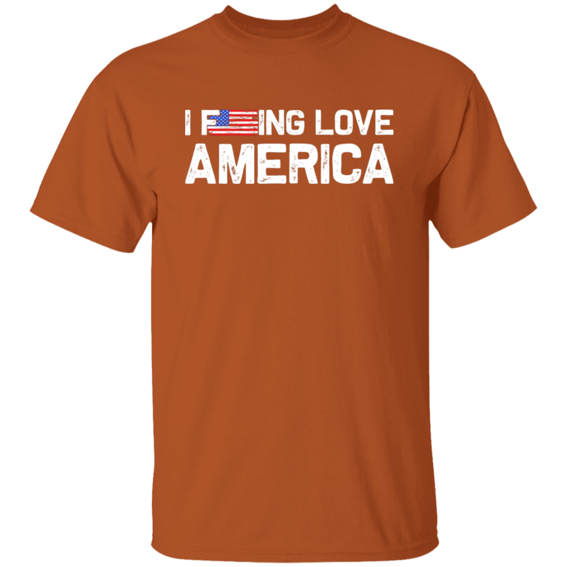 Patriot's Pride: "I F-ing Love America" Flag T-Shirt