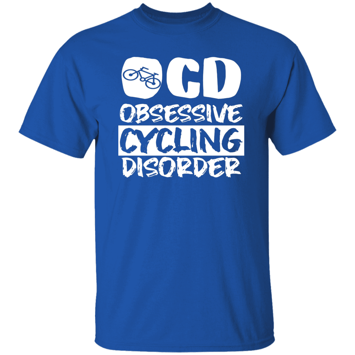 "OCD: Obsessive Cycling Disorder" T-Shirt – A Must-Have for Cycling Enthusiasts!