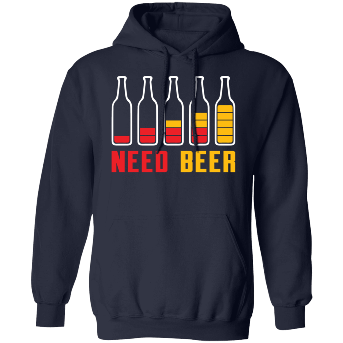 "Need Beer" Hoodie – Ideal for Beer Lovers, Happy Hour, and Alcohol Enthusiasts!