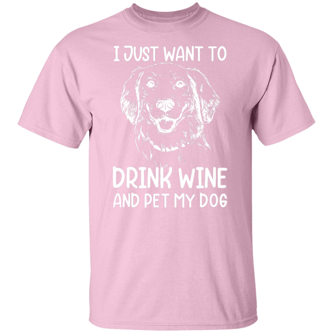 "Wine, Wag, and Unwind": Dog Lover's T-Shirt