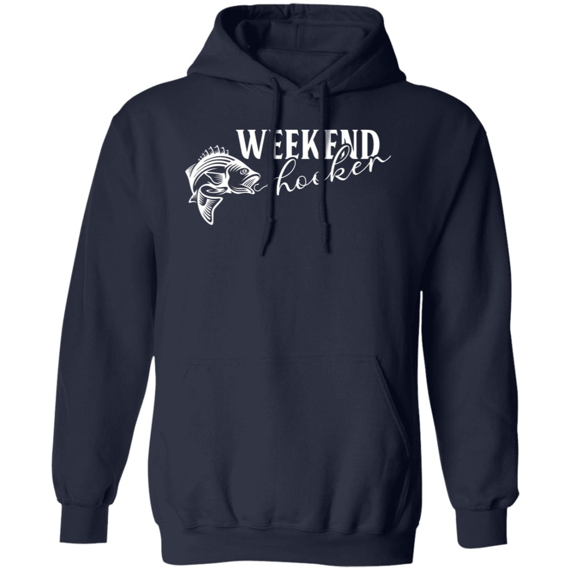 "Weekend Hooker" Fishing Hoodie – Cozy, Funny, and Perfect for Anglers!