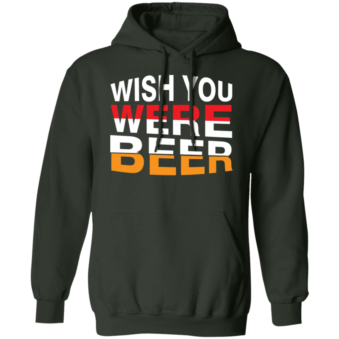 "Wish You Were Beer" Hoodie – Cozy & Comedic Wear for Beer Fans!