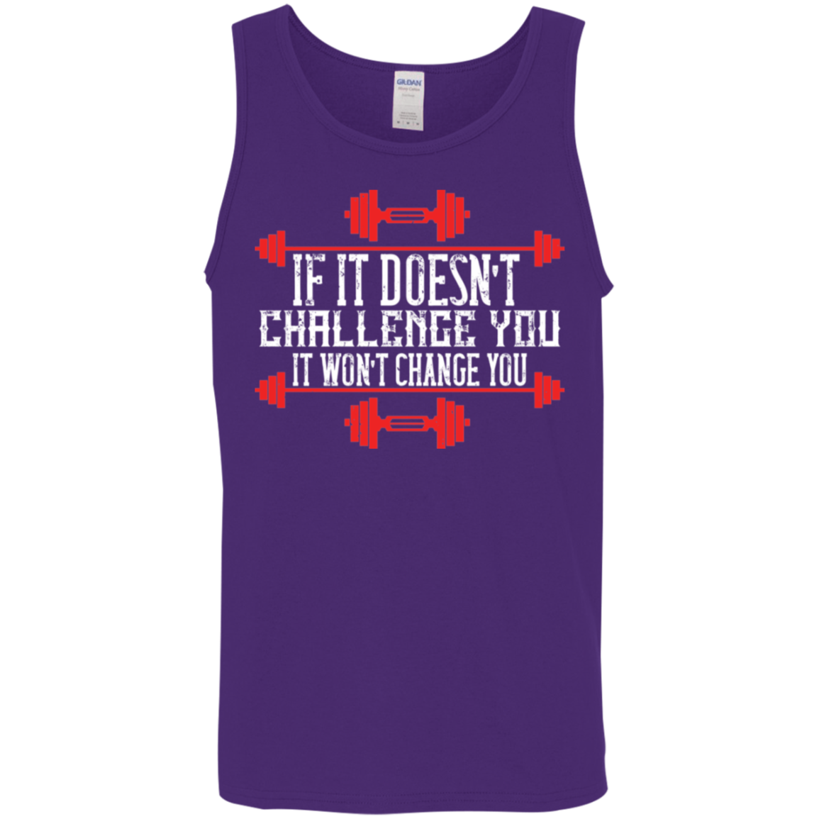 "Challenge Accepted" Tank Top: Embrace the Burn & Transform!