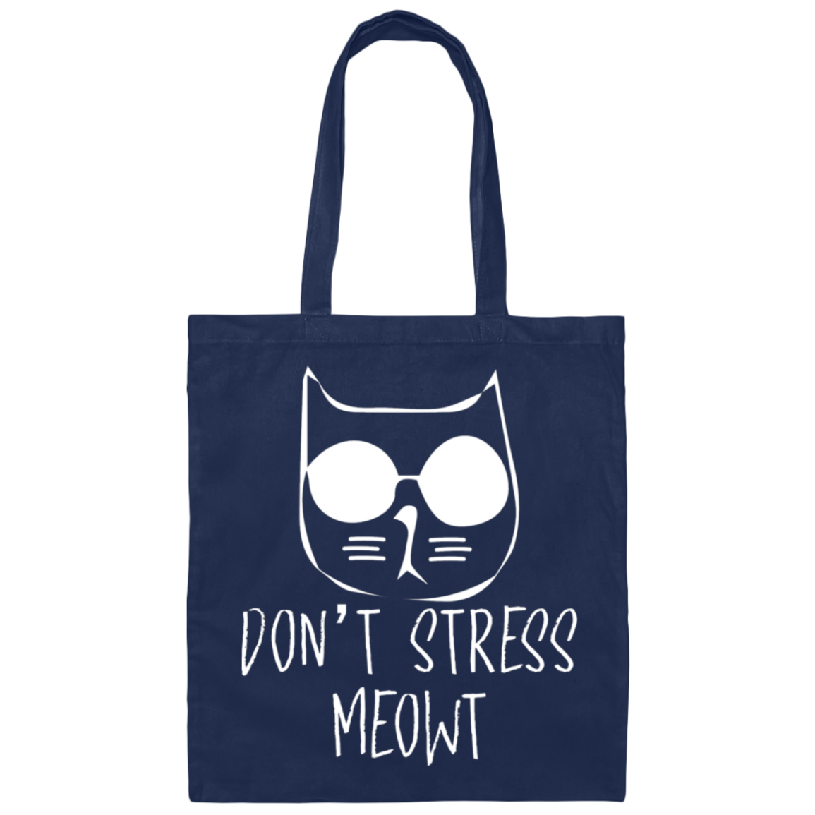 "Don't Stress Meowt" Cool Cat Tote Bag – Perfect for Cat Lovers, Cat Owners, & Cat Ladies!