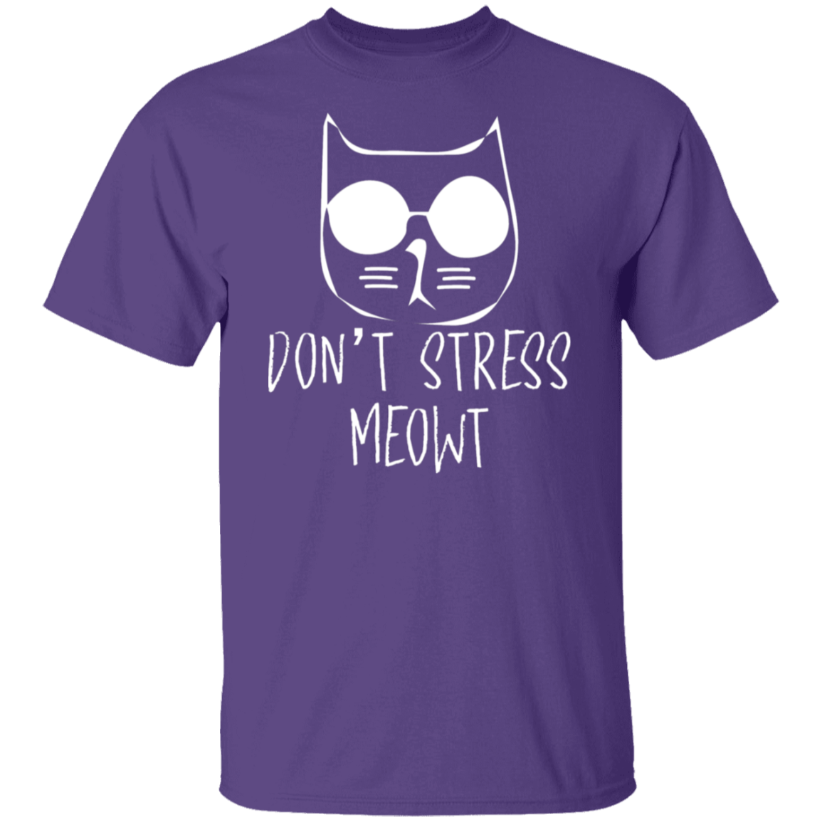 "Don't Stress Meowt" Cool Cat T-Shirt – Perfect for Cat Lovers, Cat Owners, & Cat Ladies!