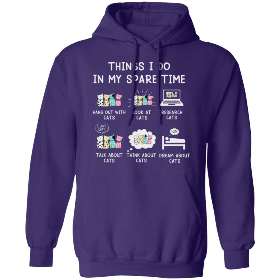 "Cat Lovers' Checklist" Hoodie – Purrfect Comfort for Your Feline Obsession!