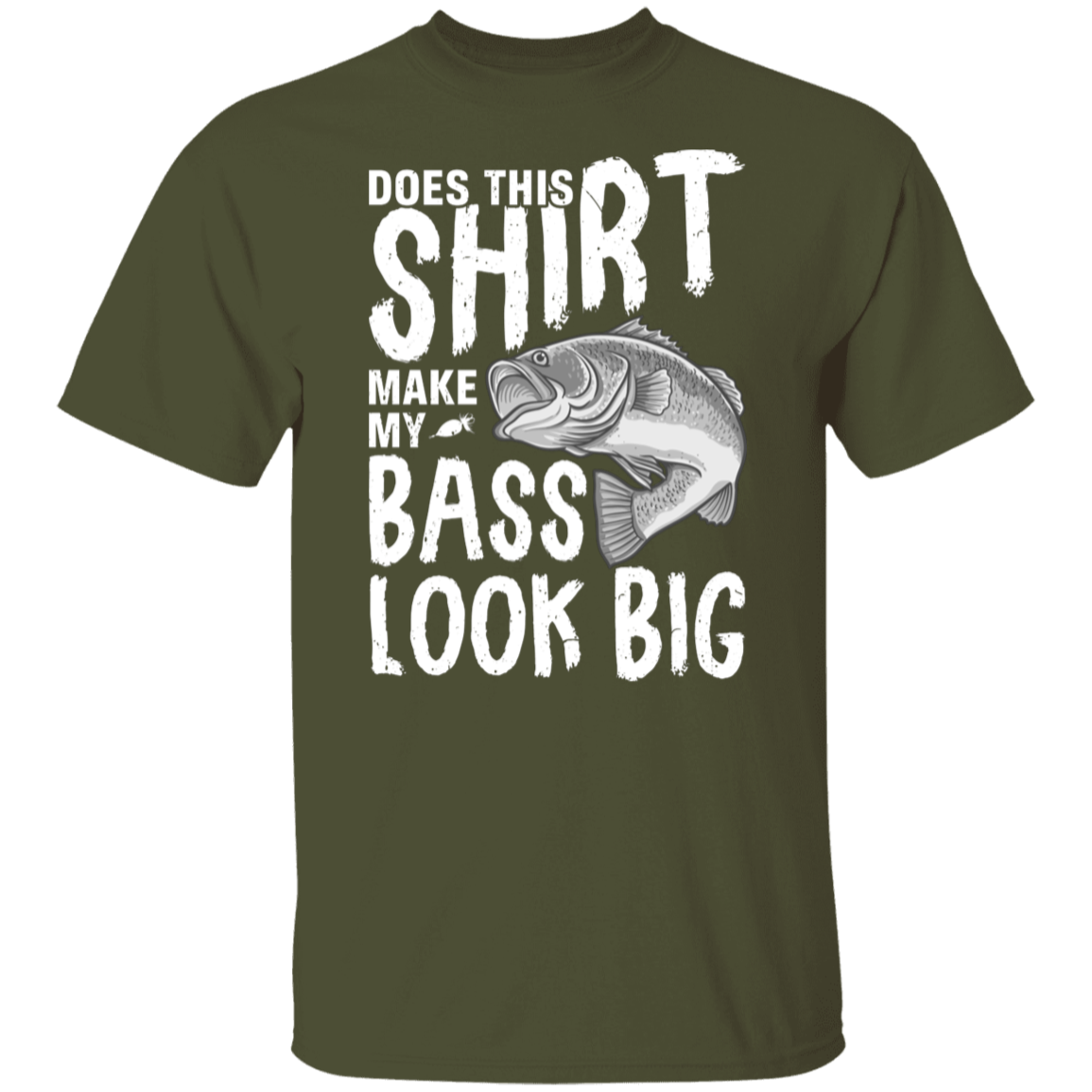 "Does This Shirt Make My Bass Look Big?" – Funny Fishing T-Shirt!