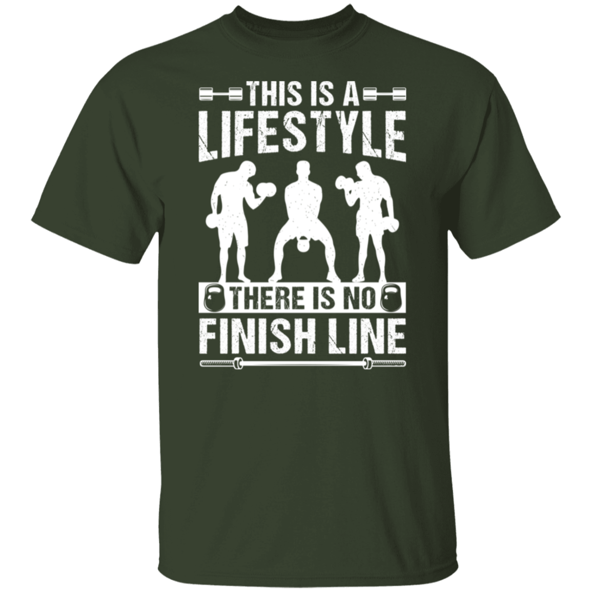 "No Finish Line" Fitness T-Shirt - Embrace the Gym Lifestyle!