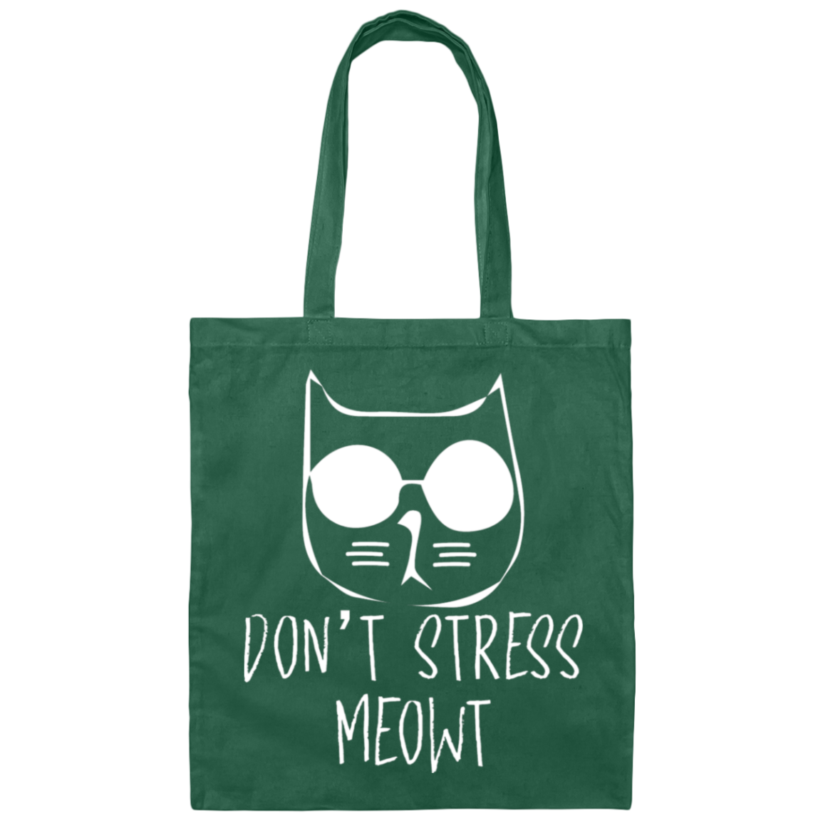 "Don't Stress Meowt" Cool Cat Tote Bag – Perfect for Cat Lovers, Cat Owners, & Cat Ladies!