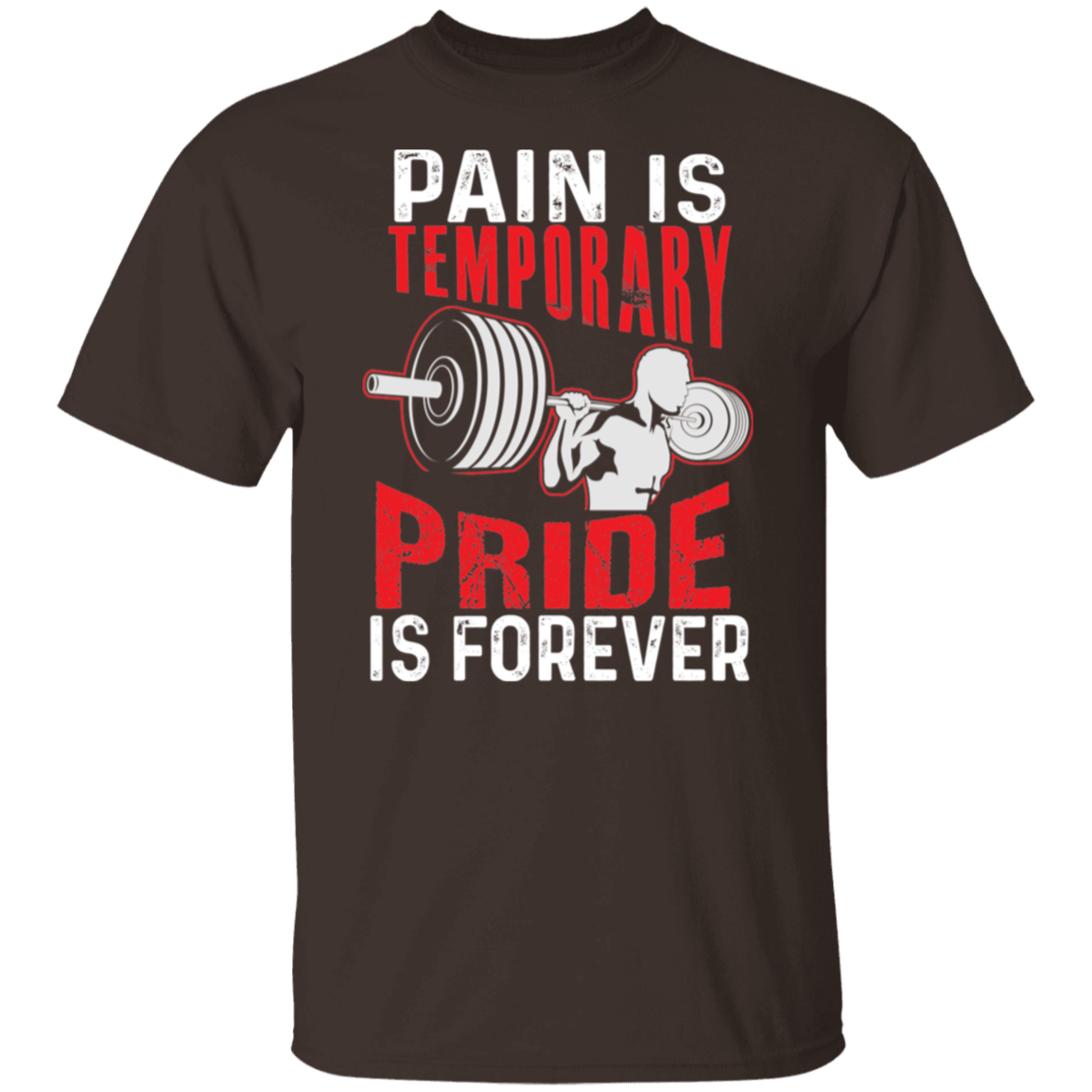"Pain Is Temporary. Pride Is Forever." Fitness T-Shirt – Motivational Gym Shirt for Weight Lifters!