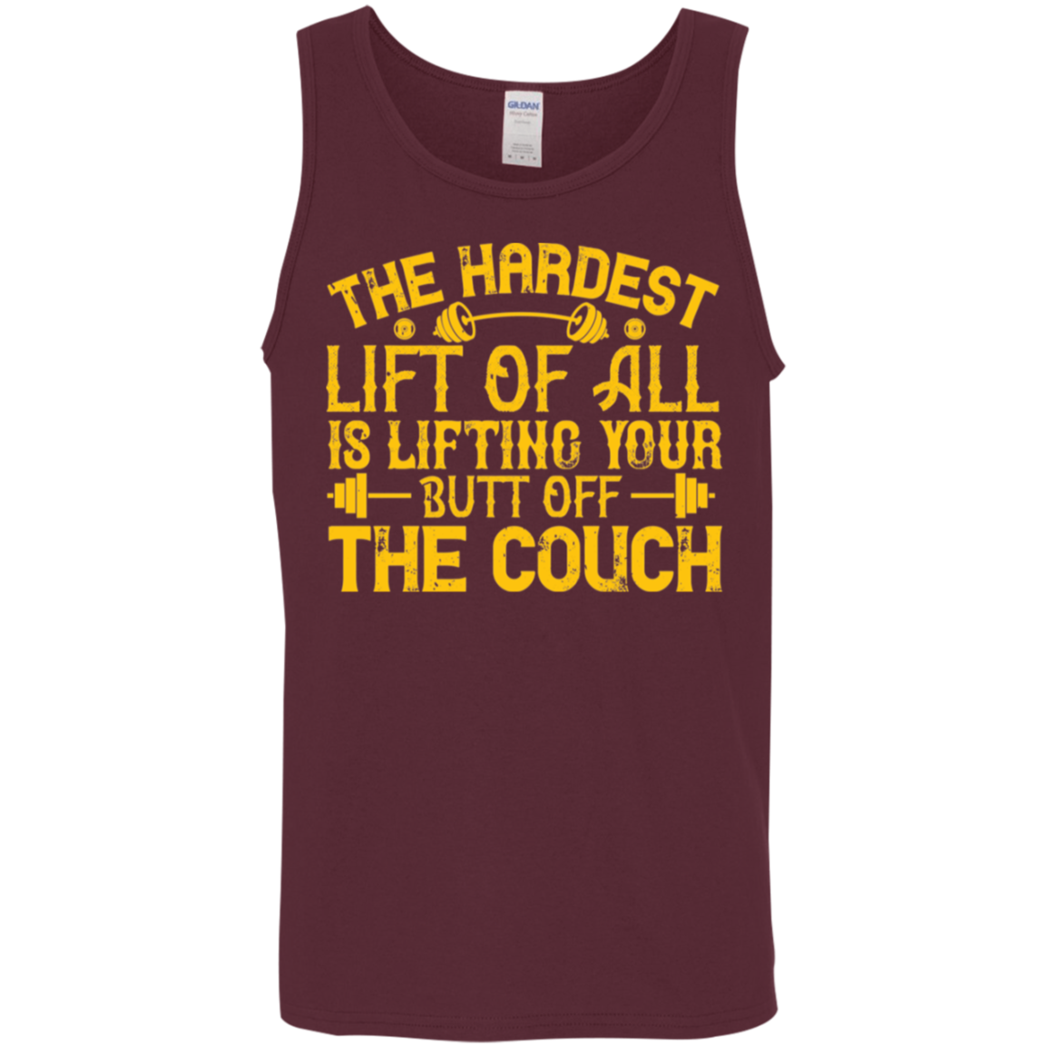 “The Hardest Lift" Tank Top – Motivational Gym Wear for Fitness Enthusiasts!