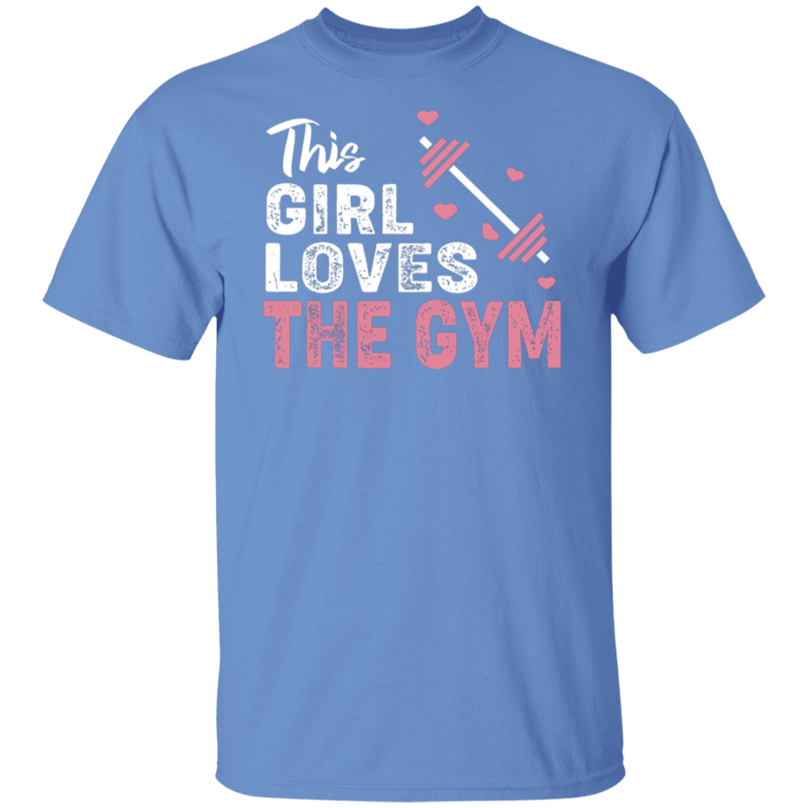 "This Girl Loves The Gym" T-Shirt – Perfect for Fitness Enthusiasts & Weight Lifters!