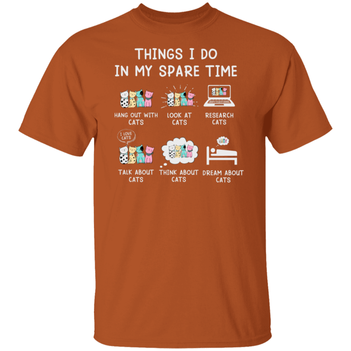 "Cat Lovers' Checklist" T-Shirt – Purrfect Attire for Your Feline Obsession!