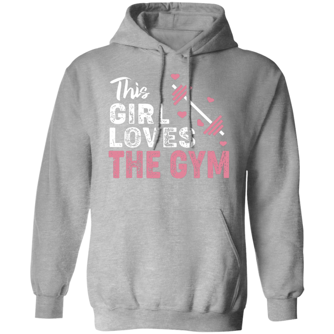 "This Girl Loves The Gym" Hoodie – Cozy and Motivational for Fitness Fans!