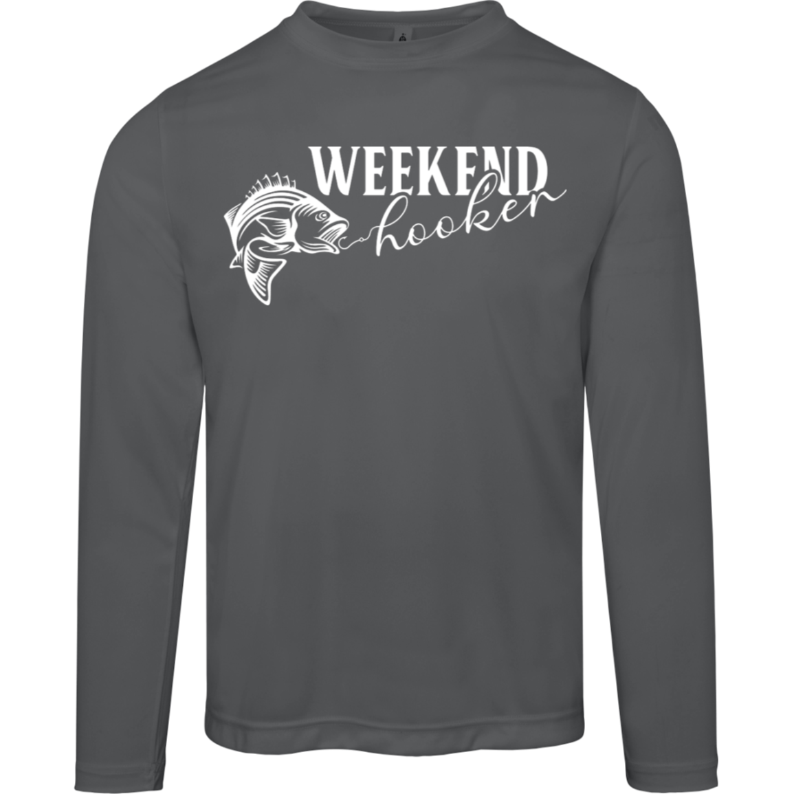 "Weekend Hooker" Long-Sleeved Fishing Tee – Moisture-Wicking & UV 40+ Protection!