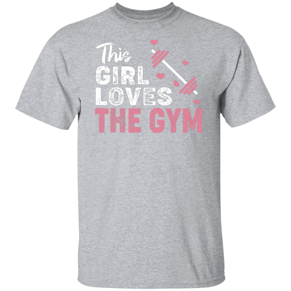 "This Girl Loves The Gym" T-Shirt – Perfect for Fitness Enthusiasts & Weight Lifters!
