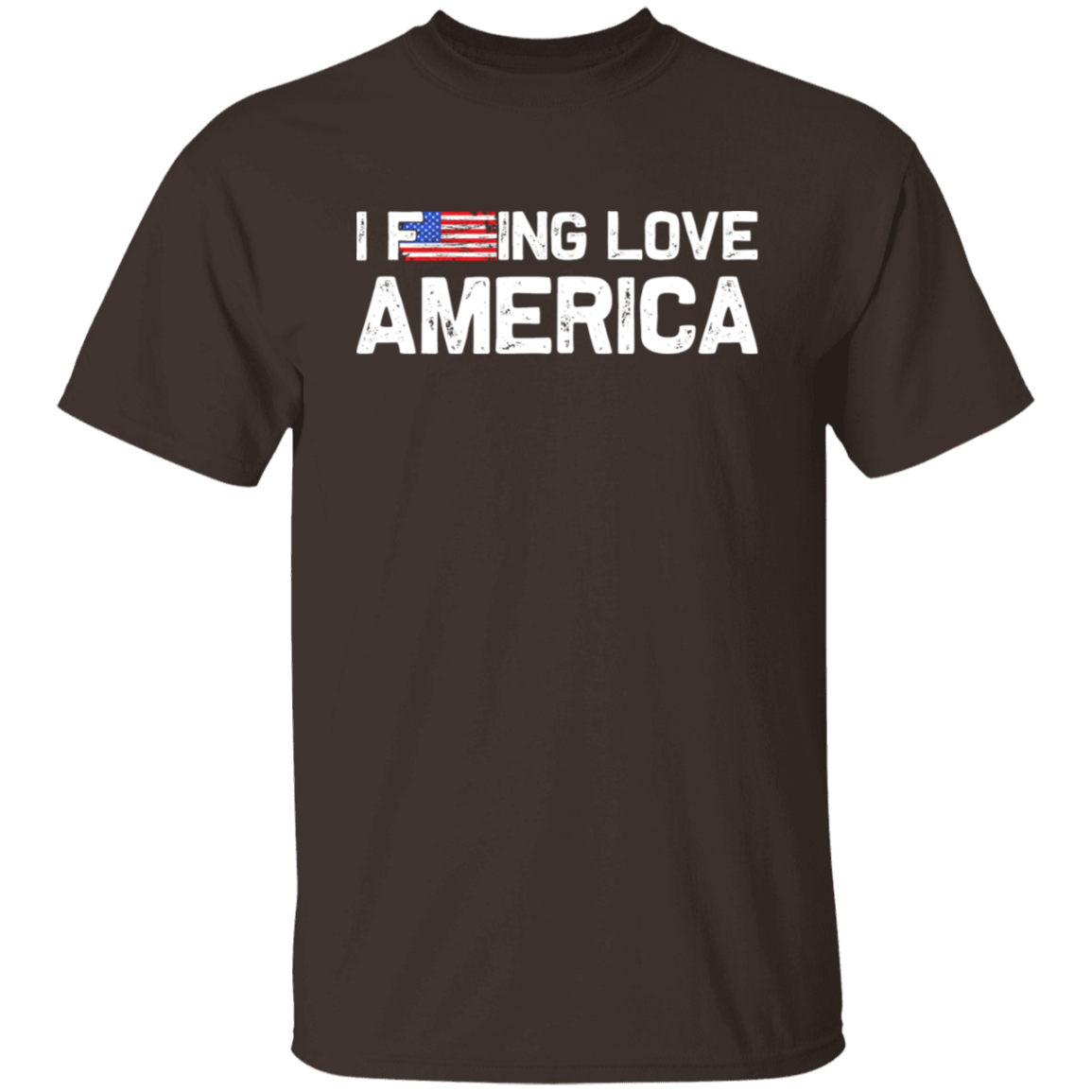 Patriot's Pride: "I F-ing Love America" Flag T-Shirt