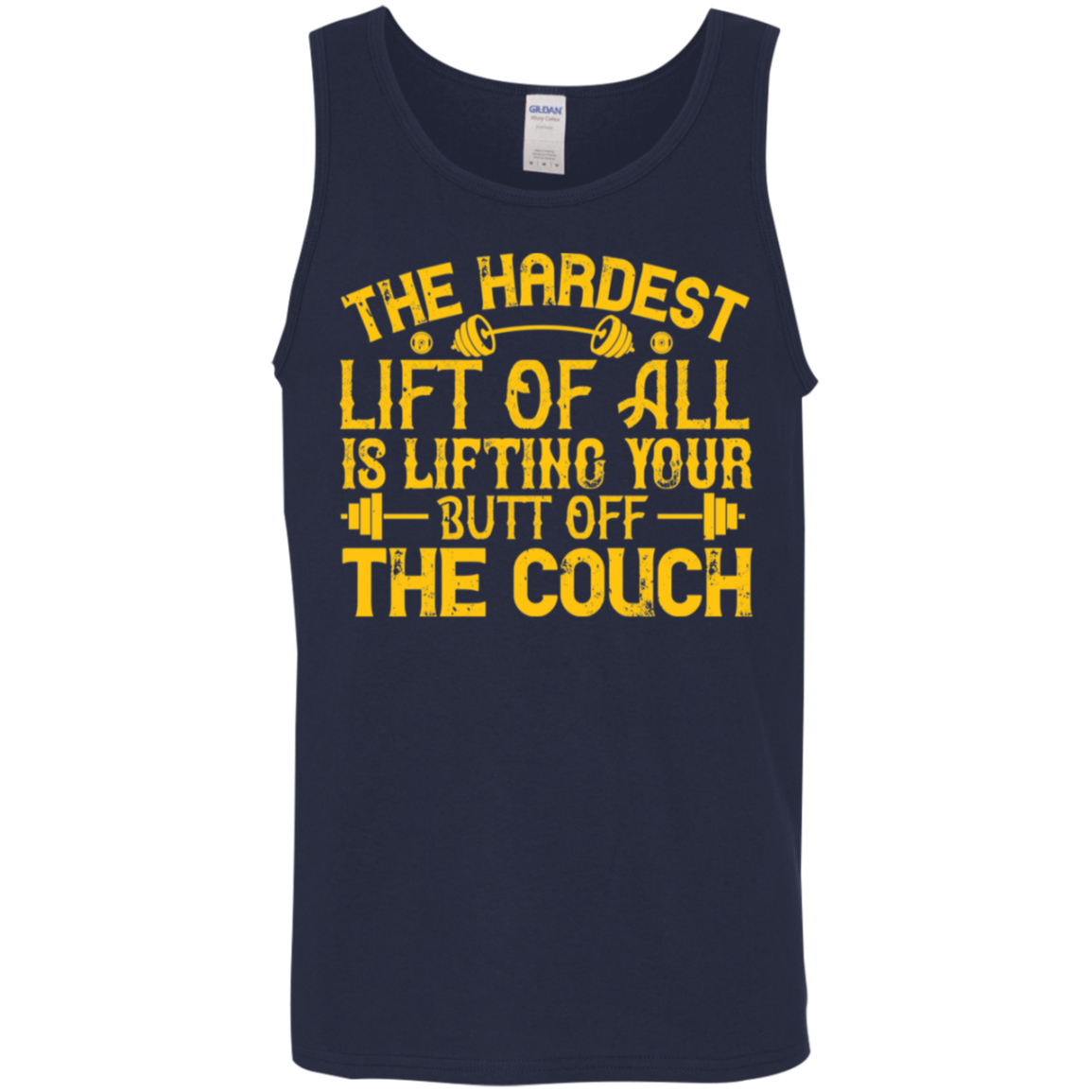 “The Hardest Lift" Tank Top – Motivational Gym Wear for Fitness Enthusiasts!