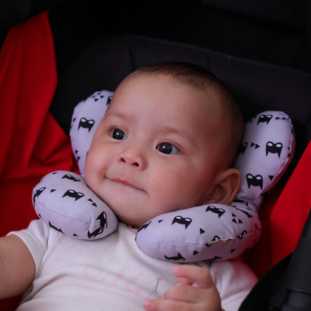 New Baby Pillow Protective Travel Car Seat Head Neck Support Pillows Newborn Children U Shape Headrest Toddler Cushion 0-3 Years