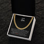 To My Son - Be Proud (from Mom) l Cuban Link Chain
