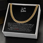 To My Son - Be Proud (from Mom) l Cuban Link Chain
