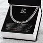 To My Son - Be Proud (from Mom) l Cuban Link Chain