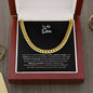 To My Son - Be Proud (from Dad) l Cuban Link Chain