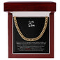 To My Son - Be Proud (from Dad) l Cuban Link Chain