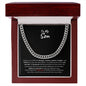 To My Son - Be Proud (from Mom) l Cuban Link Chain