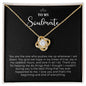 To My Soulmate | Thank You - Love Knot Necklace