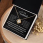 To My Soulmate - Always Have and Always Will l Love Knot Necklace