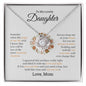 To My Lovely Daughter | Always Keep Me In Your Heart - Love Knot Necklace