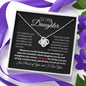 To My Daughter - Straighten Your Crown l Love Knot Necklace