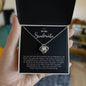 To My Soulmate | Thank You - Love Knot Necklace