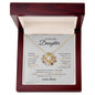 To My Lovely Daughter | Always Keep Me In Your Heart - Love Knot Necklace