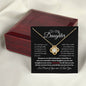To My Daughter - Straighten Your Crown l Love Knot Necklace