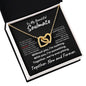 To My Beautiful Soulmate - Now and Forever l Interlocking Hearts Necklace