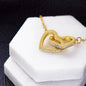 To My Daughter - Carry You In My Heart l Interlocking Hearts Necklace