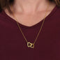 To My Beautiful Soulmate - Now and Forever l Interlocking Hearts Necklace