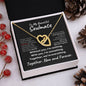 To My Beautiful Soulmate - Now and Forever l Interlocking Hearts Necklace