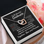 To My Beautiful Soulmate - Now and Forever l Interlocking Hearts Necklace