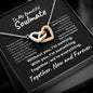 To My Beautiful Soulmate - Now and Forever l Interlocking Hearts Necklace