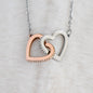 To My Beautiful Soulmate - Now and Forever l Interlocking Hearts Necklace