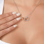 To My Daughter - Carry You In My Heart l Interlocking Hearts Necklace