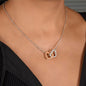 To My Beautiful Soulmate - Now and Forever l Interlocking Hearts Necklace